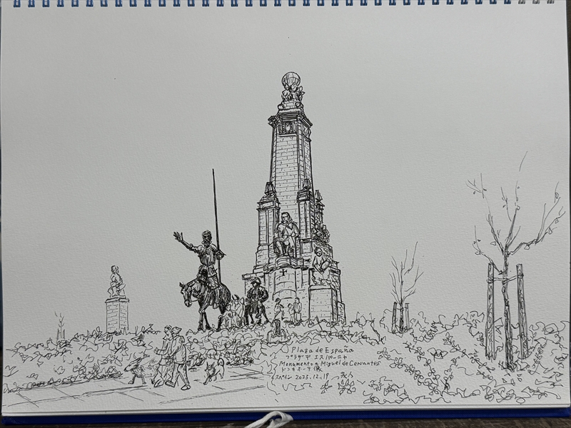 スペイン　ドン・キホーテ像